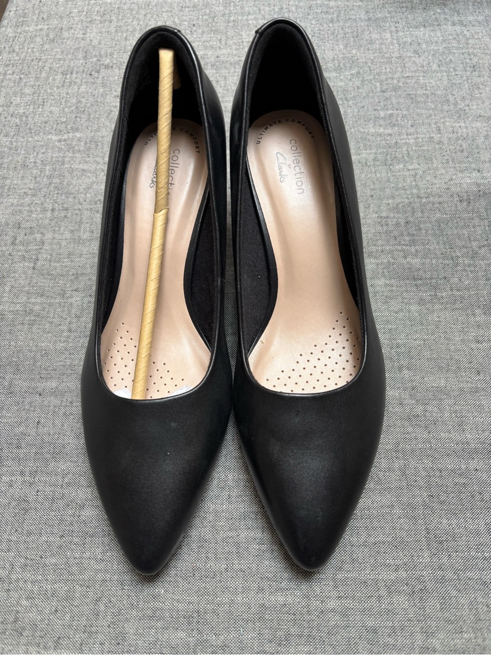 New without box Clarks Black Pointed-Toe Women's Heels